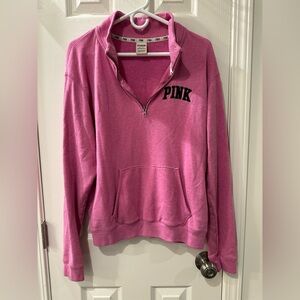 Victoria's Secret Pink Half-Zip Sweatshirt